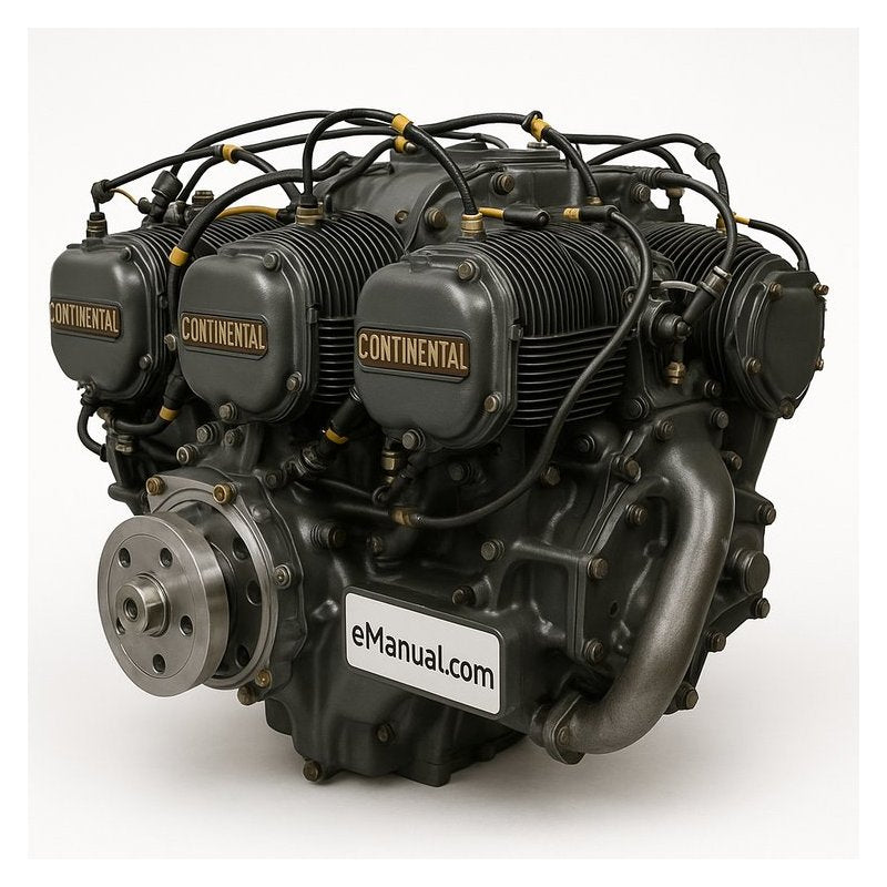 Continental O 470 Series O-470 IO-470 Aircraft Engine Part Parts Catalog PDF