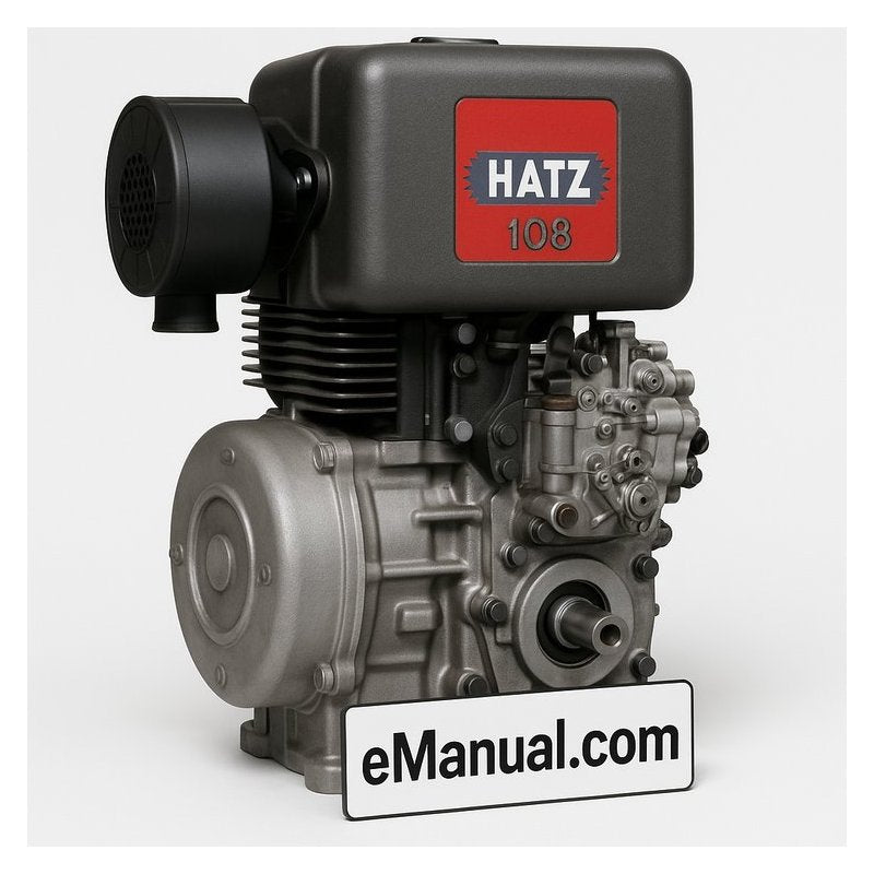 Hatz 108 Diesel Engine E108 Z108 D108 V108 Parts Catalog PDF