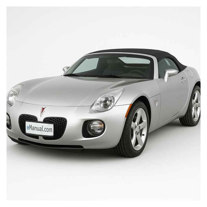 2008 Pontiac Solstice Owners Owner's Manual PDF