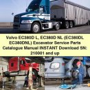 Volvo EC380D L EC380D NL (EC380DL EC380DNL) Excavator Service Parts Catalogue Manual SN: 210001 and up