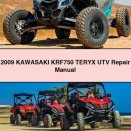 2009 KAWASAKI KRF750 TERYX UTV Repair Manual