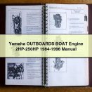Yamaha OUTBOARDS BOAT Engine 2HP-250HP 1984-1996 Manual