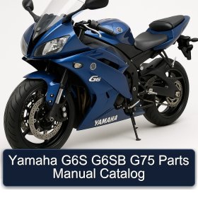 Yamaha G6S G6SB G75 Parts Manual Catalog