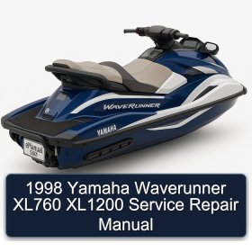 1998 Yamaha Waverunner XL760 XL1200 Service Repair Manual