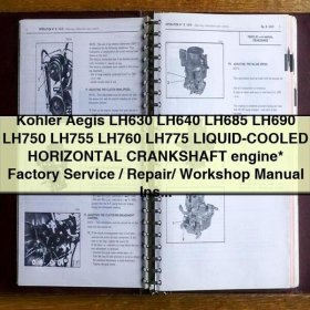 Kohler Aegis LH Series Engine Factory Service Repair Manual