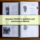 Komatsu WA200-1 operation and maintenance Manual