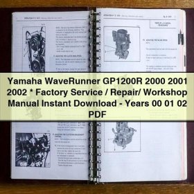 Yamaha WaveRunner GP1200R 2000 2001 2002 Factory Service/Repair/ Workshop Manual -Years 00 01 02