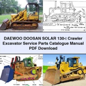 DAEWOO DOOSAN SOLAR 130-Ⅲ Crawler Excavator Service Parts Catalogue Manual PDF Download
