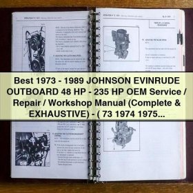 1973-1989 Johnson Evinrude Outboard 48 HP-235 HP OEM Service Repair Workshop Manual PDF