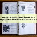 Komatsu WA900-3 Wheel Loader Service Repair Manual -50001 and up