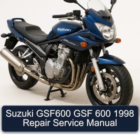 Suzuki GSF600 GSF 600 1998 Repair Service Manual
