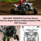 2003-2005 TRX650FA FourTrax Rincon Service Repair Manual (Highly Detailed FSM Preview)