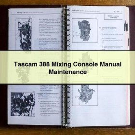 Tascam 388 Mixing Console Manual Maintenance
