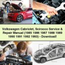 Volkswagen Cabriolet Scirocco Service & Repair Manual (1985 1986 1987 1988 1989 1990 1991 1992 1993)-PDF