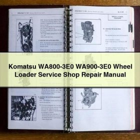Komatsu WA800-3E0 WA900-3E0 Wheel Loader Service Shop Repair Manual