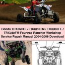 Honda TRX350TE/TRX350TM/TRX350FE/TRX350FM Fourtrax Rancher Workshop Service Repair Manual 2004-2006