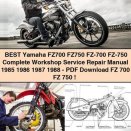 Best Yamaha FZ700 FZ750 FZ-700 FZ-750 Complete Workshop Service Repair Manual 1985 1986 1987 1988-PDF FZ 700 FZ 750