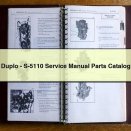 Duplo-S-5110 Service Repair Manual Parts Catalog