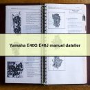 Yamaha E40G E40J manuel datelier