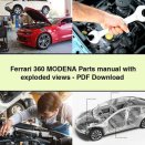 Ferrari 360 MODENA Parts Manual with exploded views-PDF
