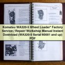 Komatsu WA320-5 Wheel Loader Factory Service/Repair/ Workshop Manual (WA320-5 Serial 60001 and up)