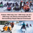 Polaris 1993 Indy Lite/1993 Indy Lite GT/1993 Indy Lite Deluxe Snowmobile Service/Shop Repair Manual
