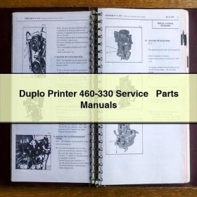 Duplo Printer 460-330 Service + Parts Manuals