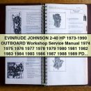 Evinrude Johnson 2-40 HP Outboard Workshop Service Repair Manual 1973-1990