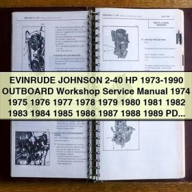 Evinrude Johnson 2-40 HP Outboard Workshop Service Repair Manual 1973-1990