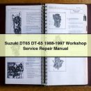 Suzuki DT65 DT-65 1988-1997 Workshop Service Repair Manual PDF Download