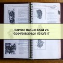 Service Repair Manual AKAI VS G204/205/206/211/212/217