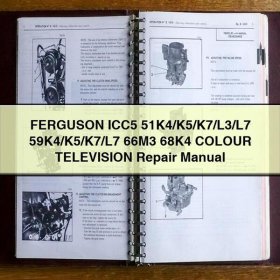 FERGUSON ICC5 51K4/K5/K7/L3/L7 59K4/K5/K7/L7 66M3 68K4 COLOUR TELEVISION Repair Manual
