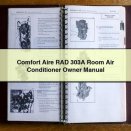 Comfort Aire RAD 303A Room Air Conditioner Owner Manual PDF Download