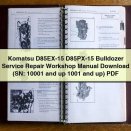 Komatsu D85EX-15 D85PX-15 Bulldozer Service Repair Workshop Manual (SN: 10001 and up 1001 and up)