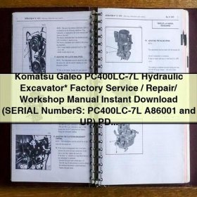 Komatsu Galeo PC400LC-7L Hydraulic Excavator Factory Service/Repair/Workshop Manual