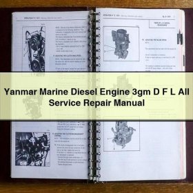 Yanmar Marine Diesel Engine 3gm D F L All Service Repair Manual