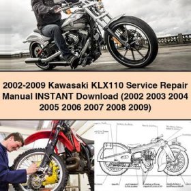 2002-2009 Kawasaki KLX110 Service Repair Manual (2002 2003 2004 2005 2006 2007 2008 2009)