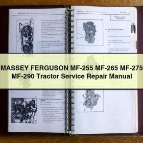 MASSEY FERGUSON MF-255 MF-265 MF-275 MF-290 Tractor Service Repair Manual PDF Download