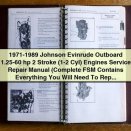 1971-1989 Johnson Evinrude Outboard 1.25-60 hp 2 Stroke Service Repair Manual PDF