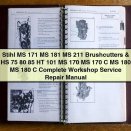 Stihl MS 171, MS 181, MS 211 Brushcutters & HS 75, 80, 85, HT 101, MS 170, MS 170 C, MS 180, MS 180 C Complete Workshop Service Repair Manual PDF Download