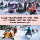 MASSEY FERGUSON MF 300/340T/400T/440T/400WT/440WT SKI WHIZ Parts Manual 651325M91