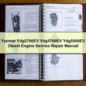 Yanmar Ydg2700EV Ydg3700EV Ydg5500EV Diesel Engine Service Repair Manual
