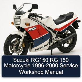 Suzuki RG150 RG 150 Motorcycle 1996-2000 Service Workshop Manual