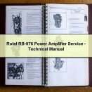 Rotel RB-976 Power Amplifier Service-Technical Manual