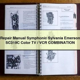 Repair Manual Symphonic Sylvania Emerson SC319C Color TV/VCR COMBINATION