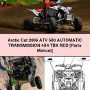 Arctic Cat 2006 ATV 500 Automatic Transmission 4X4 TBX RED [Parts Manual]