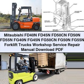 Mitsubishi Gabelstapler FD40N-FG55N Werkstatt- und Reparaturhandbuch