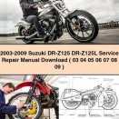 2003-2009 Suzuki DR-Z125 DR-Z125L Service Repair Manual ( 03 04 05 06 07 08 09 )