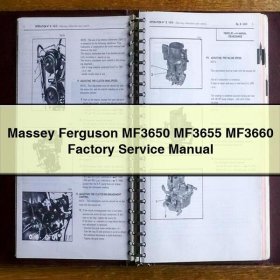 Massey Ferguson MF3650 MF3655 MF3660 Factory Service Manual PDF Download