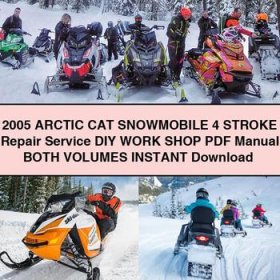 2005 Arctic CAT Snowmobile 4 STROKE Repair Service DIY WORK Shop Manual BOTH VOLUMES